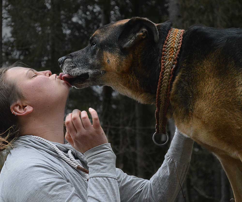 Hundetrainer Barbara Eglseder mit Rocko